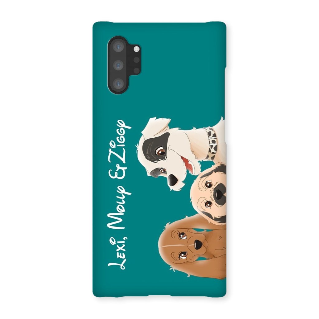 Pet Portraits | Cartoon: Custom Three Pet Phone Case | Paw & Glory