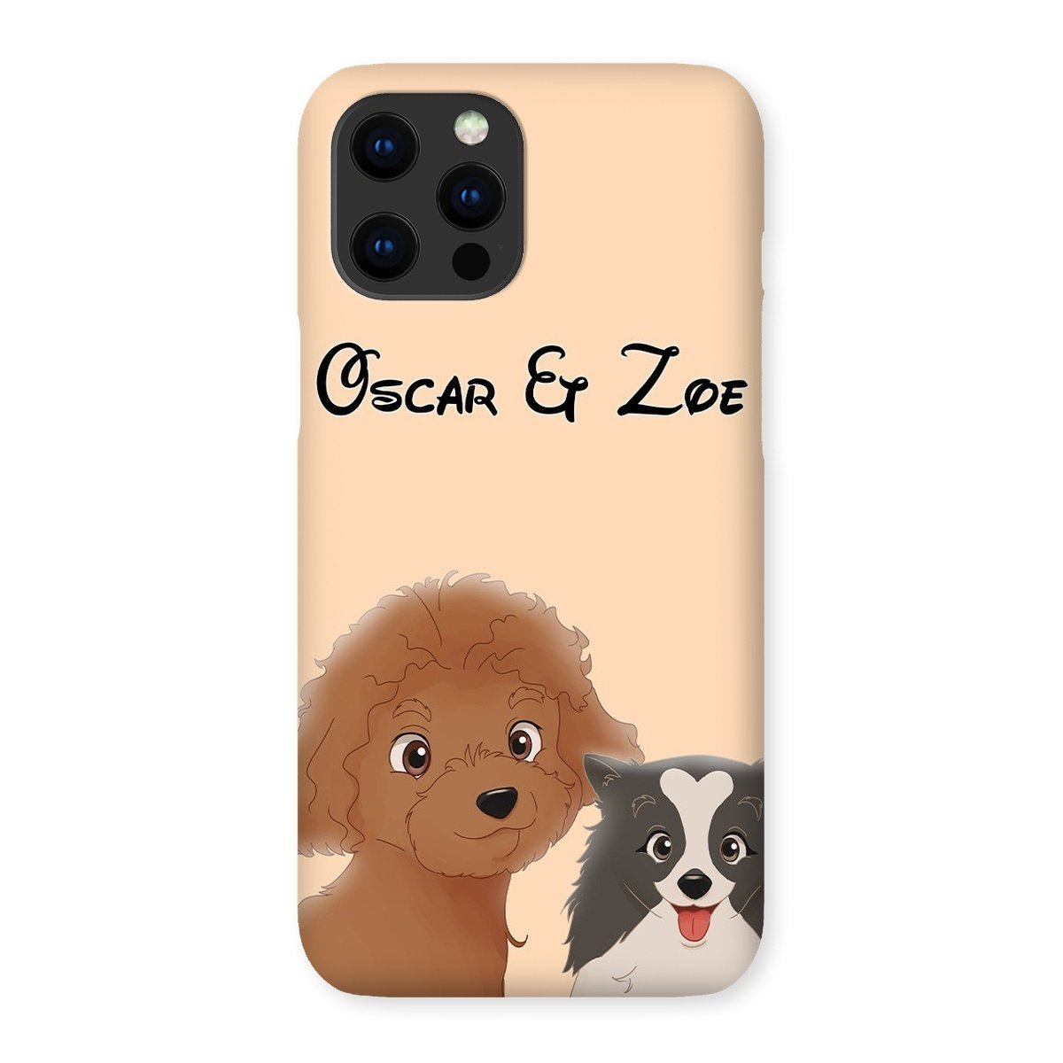 Pet Portraits | Cartoon: Custom Two Pet Phone Case | Paw & Glory