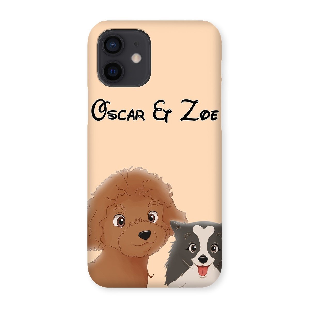 Pet Portraits | Cartoon: Custom Two Pet Phone Case | Paw & Glory