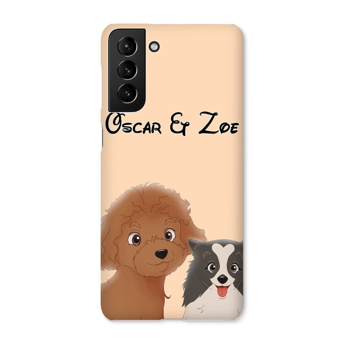 Pet Portraits | Cartoon: Custom Two Pet Phone Case | Paw & Glory