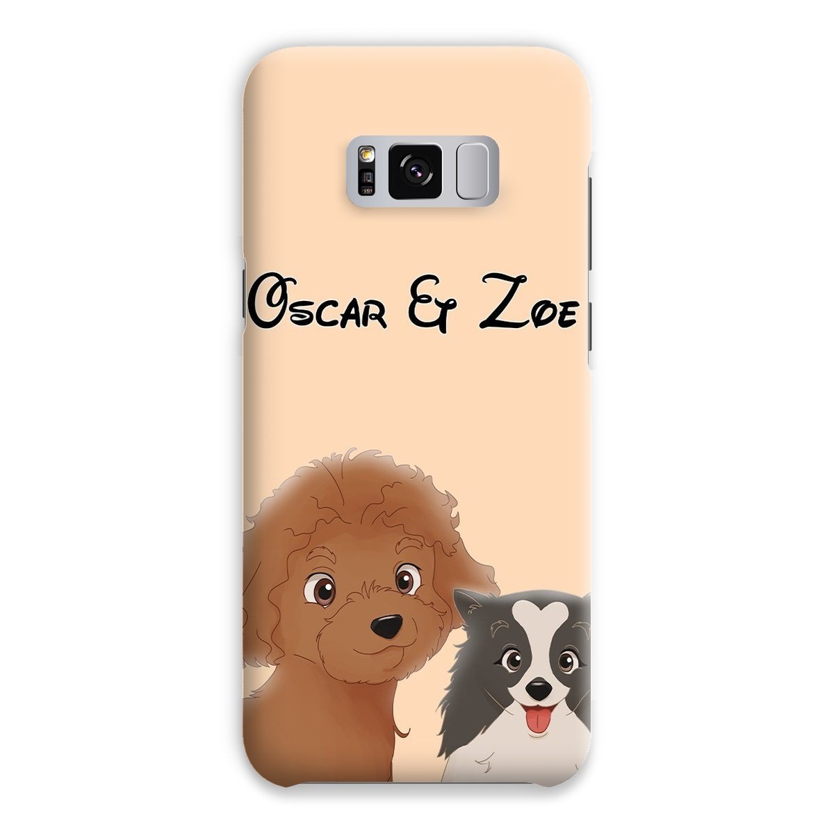 Pet Portraits | Cartoon: Custom Two Pet Phone Case | Paw & Glory