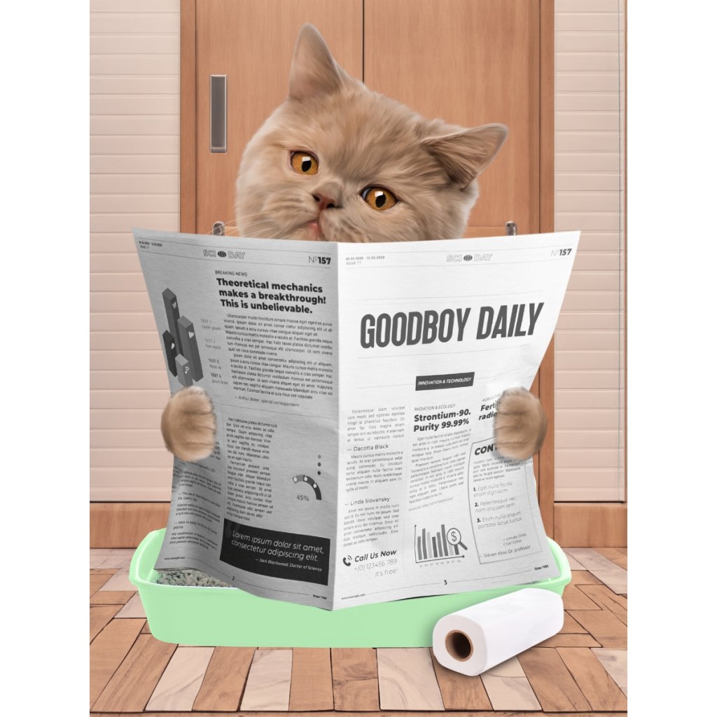 Cat Litter Tray: Custom Digital Download Pet Portrait - Paw & Glory - Dog Portraits - Pet Portraits