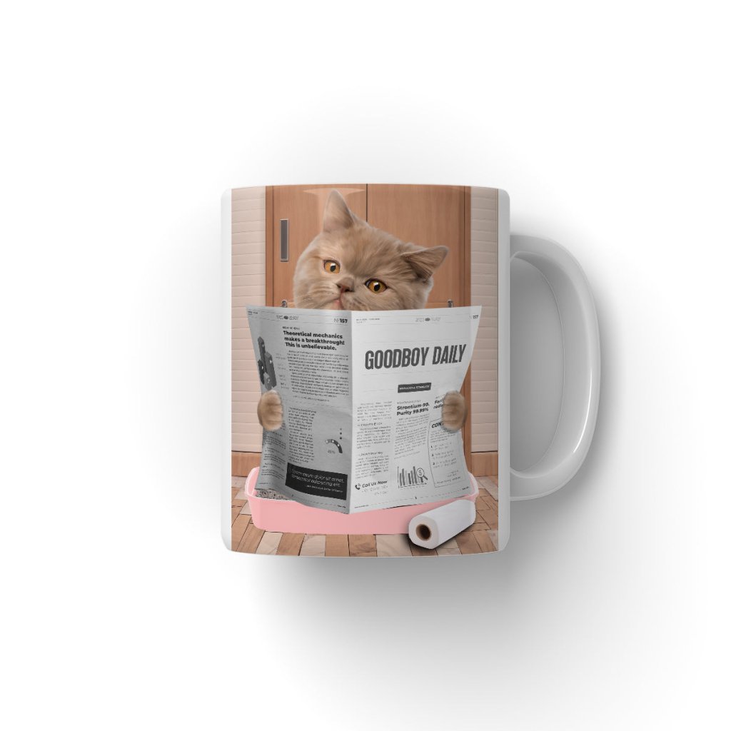 Pet Portraits | Cat Litter Tray: Custom Pet Coffee Mug | Paw & Glory