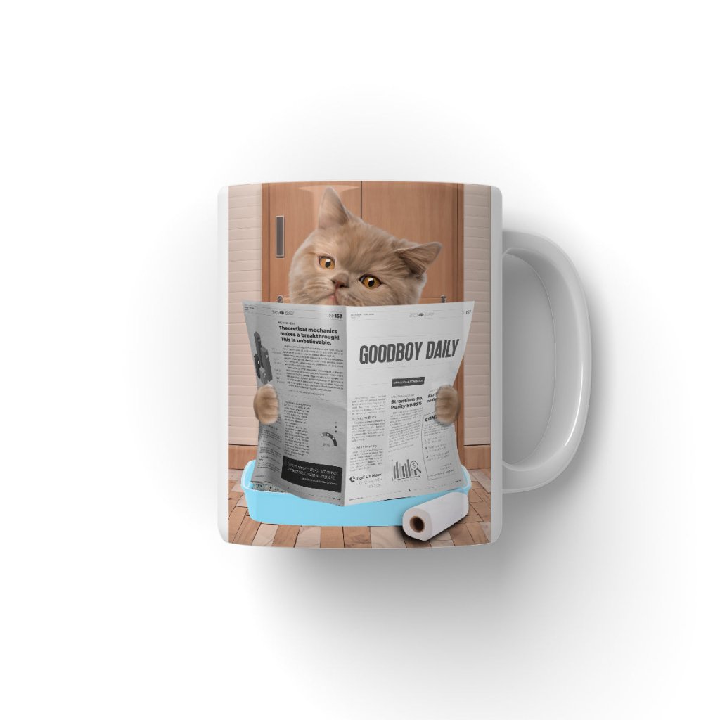 Pet Portraits | Cat Litter Tray: Custom Pet Coffee Mug | Paw & Glory