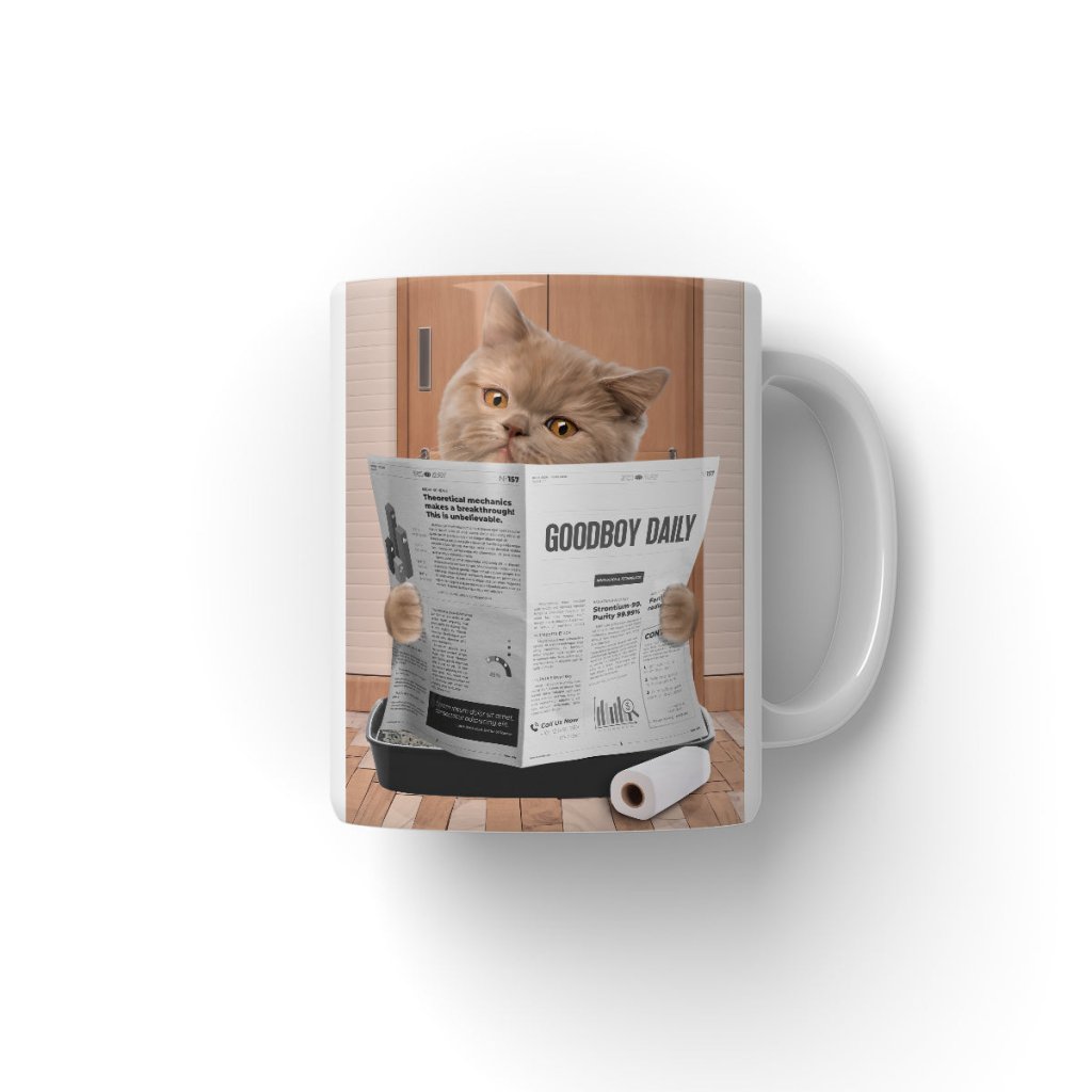 Pet Portraits | Cat Litter Tray: Custom Pet Coffee Mug | Paw & Glory