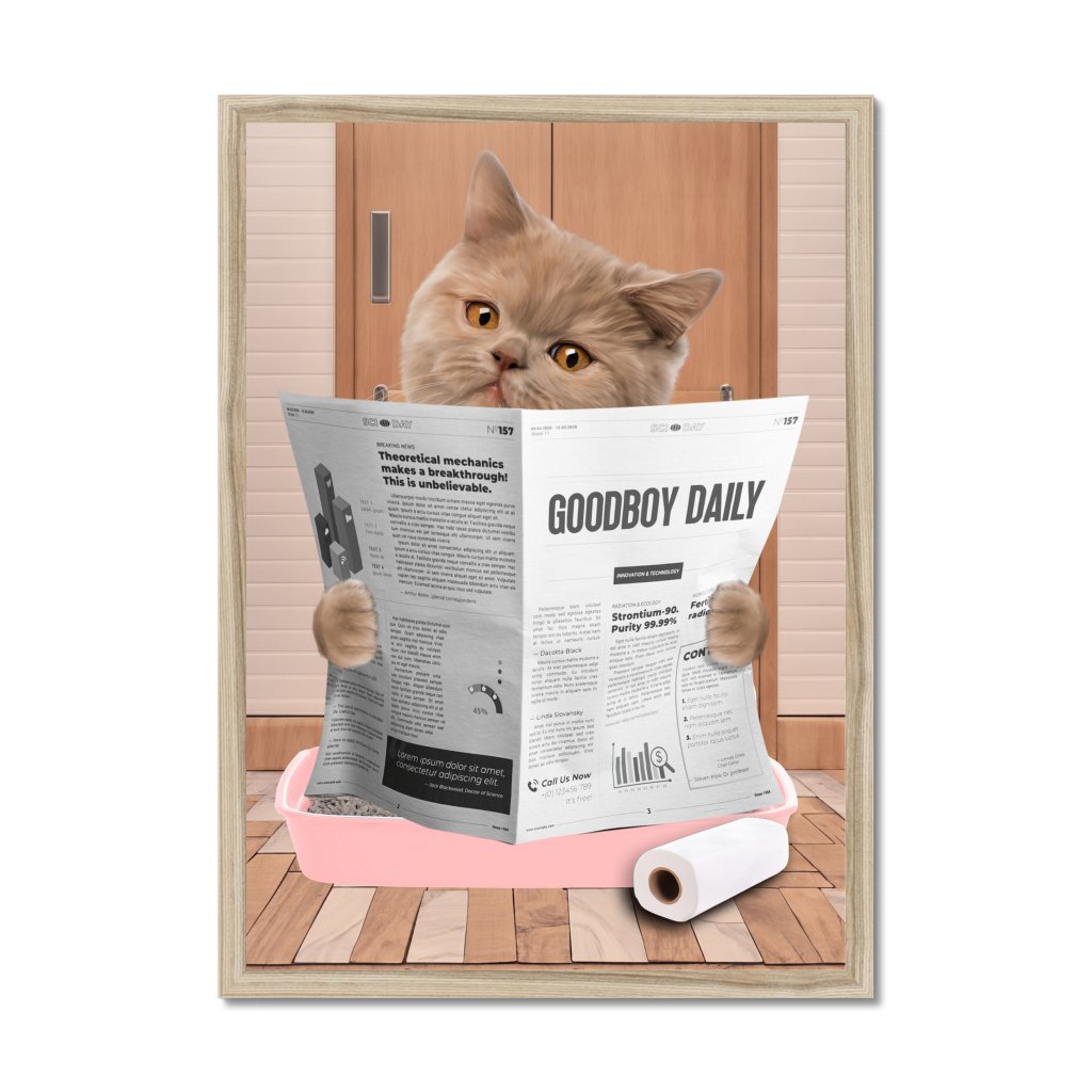 Pet Portraits | Cat Litter Tray: Custom Pet Portrait | Paw & Glory