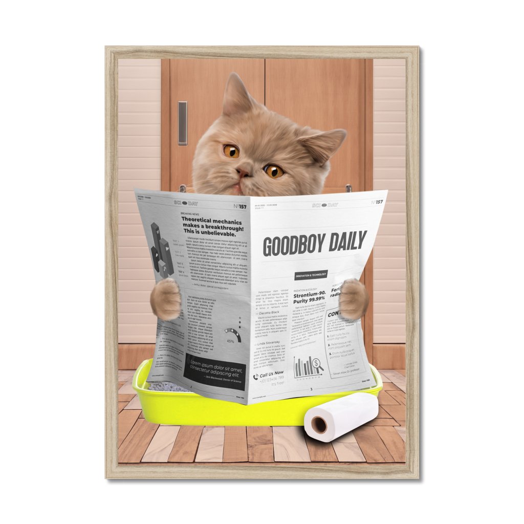Pet Portraits | Cat Litter Tray: Custom Pet Portrait | Paw & Glory
