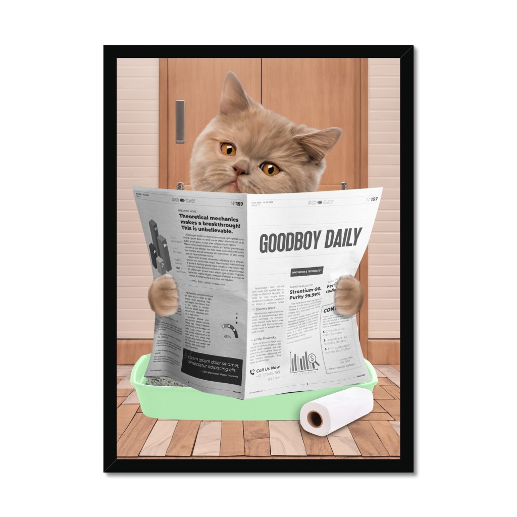 Pet Portraits | Cat Litter Tray: Custom Pet Portrait | Paw & Glory