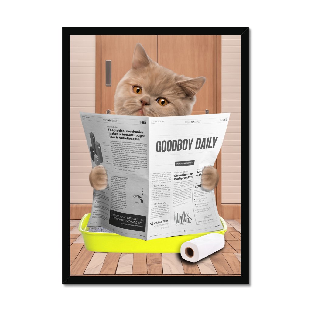 Pet Portraits | Cat Litter Tray: Custom Pet Portrait | Paw & Glory