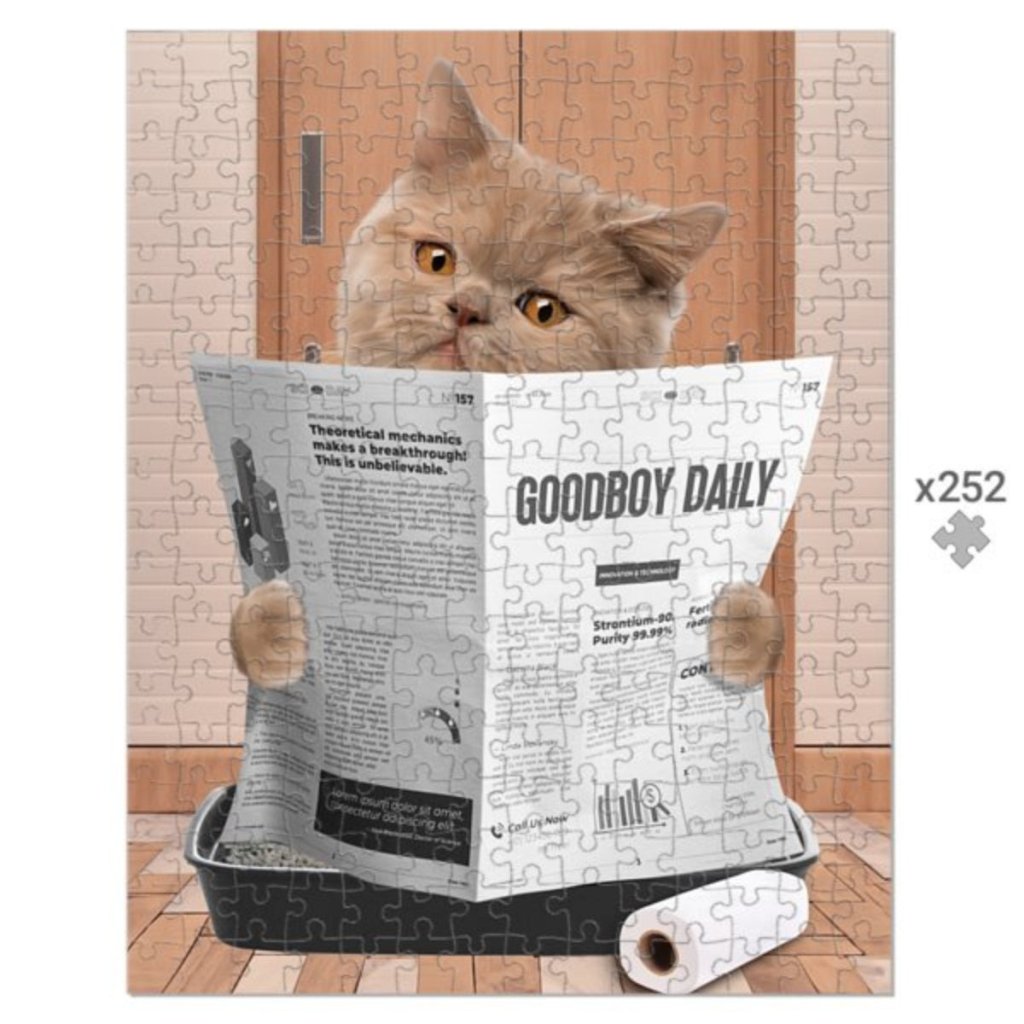 Pet Portraits | Cat Litter Tray: Custom Pet Puzzle | Paw & Glory