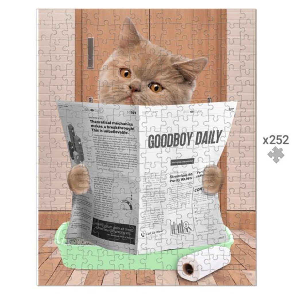 Pet Portraits | Cat Litter Tray: Custom Pet Puzzle | Paw & Glory