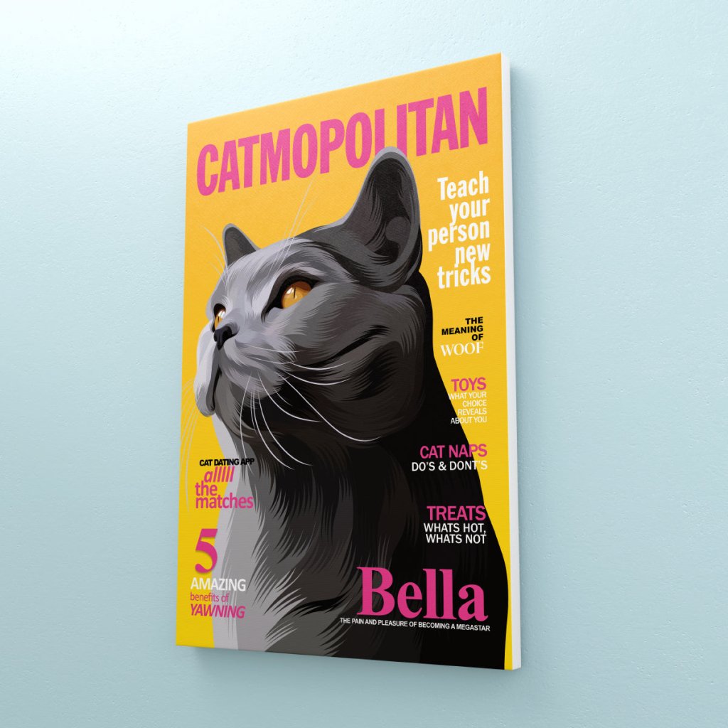 Pet Portraits | Catmopolitan: Custom Pet Canvas | Paw & Glory