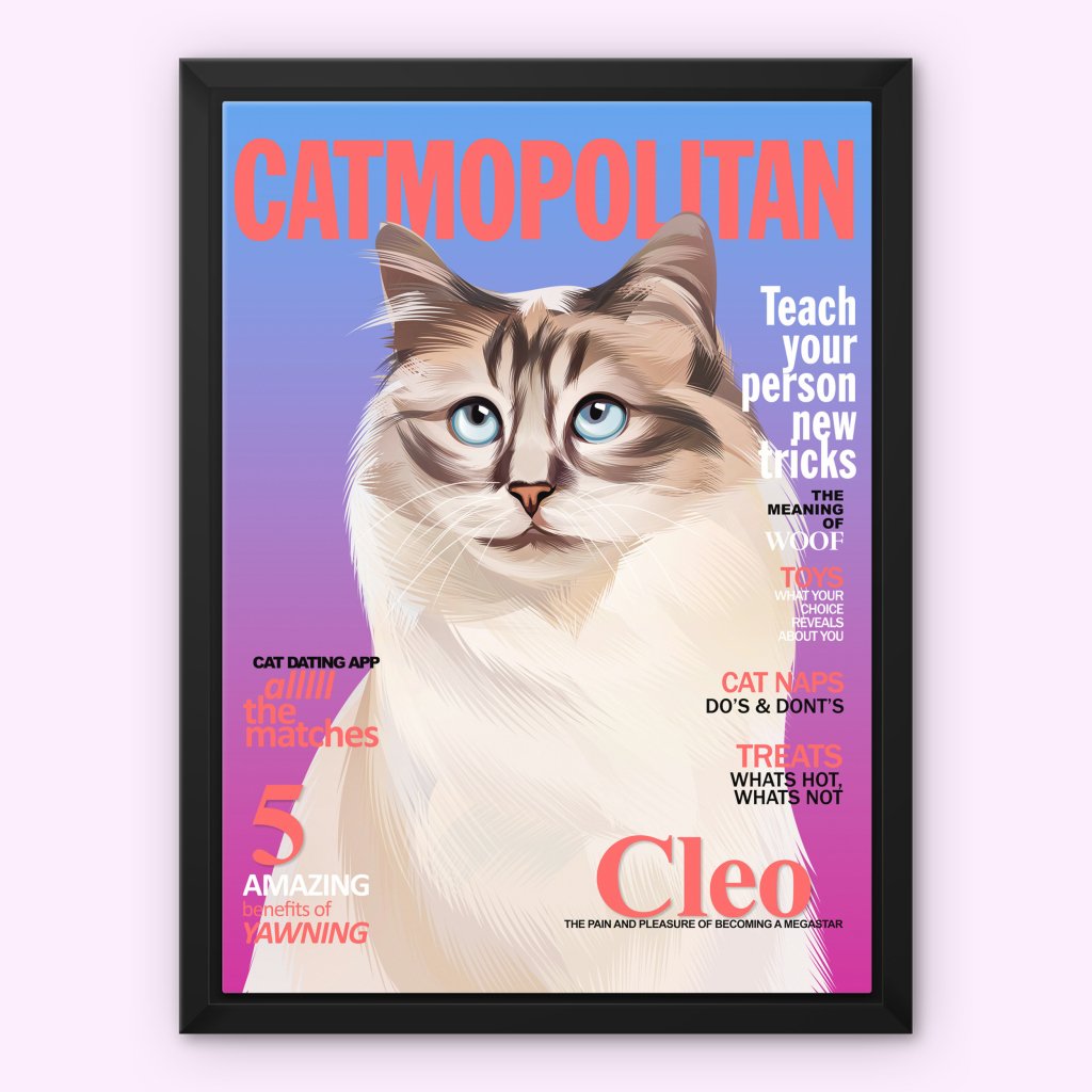 Pet Portraits | Catmopolitan: Custom Pet Canvas | Paw & Glory