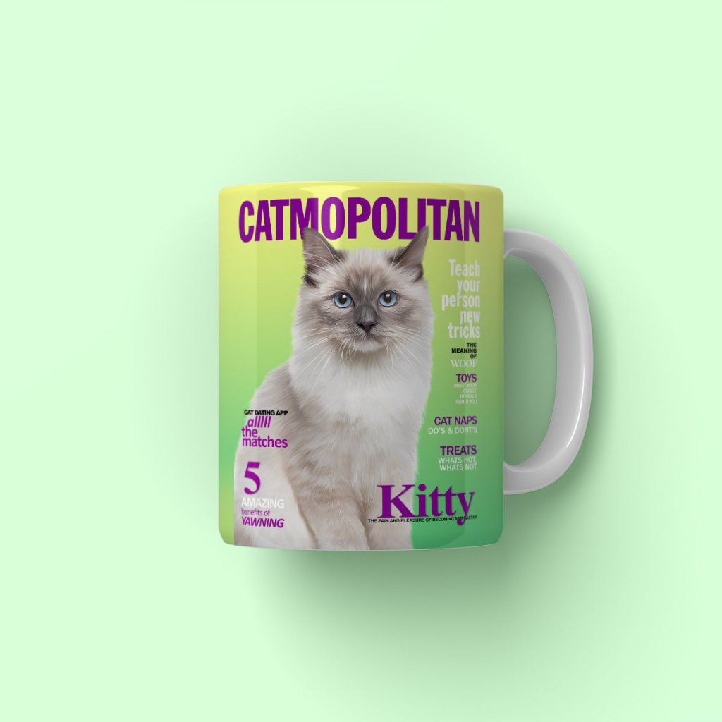 Pet Portraits | Catmopolitan: Custom Pet Coffee Mug | Paw & Glory