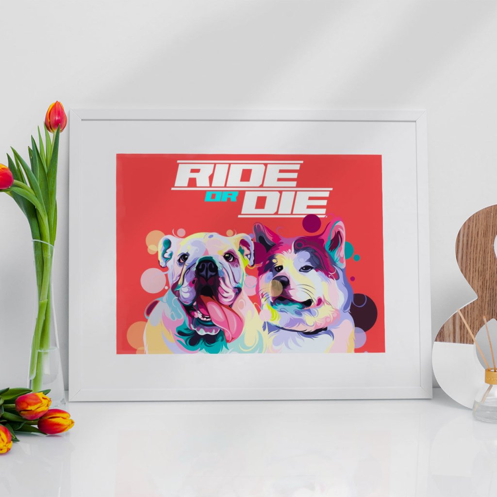 Pet Portraits | Change of Art Style Request | Paw & Glory