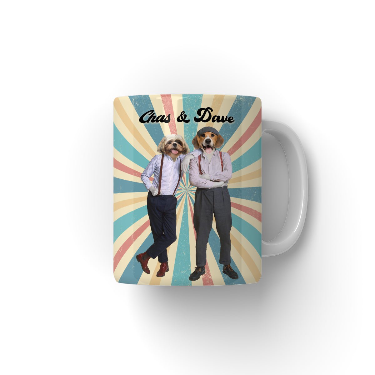 Pet Portraits | Chas & Dave: Custom Pet Coffee Mug | Paw & Glory