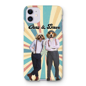 Chas & Dave: Custom Pet Phone Case - Paw & Glory - Dog Portraits - Pet Portraits
