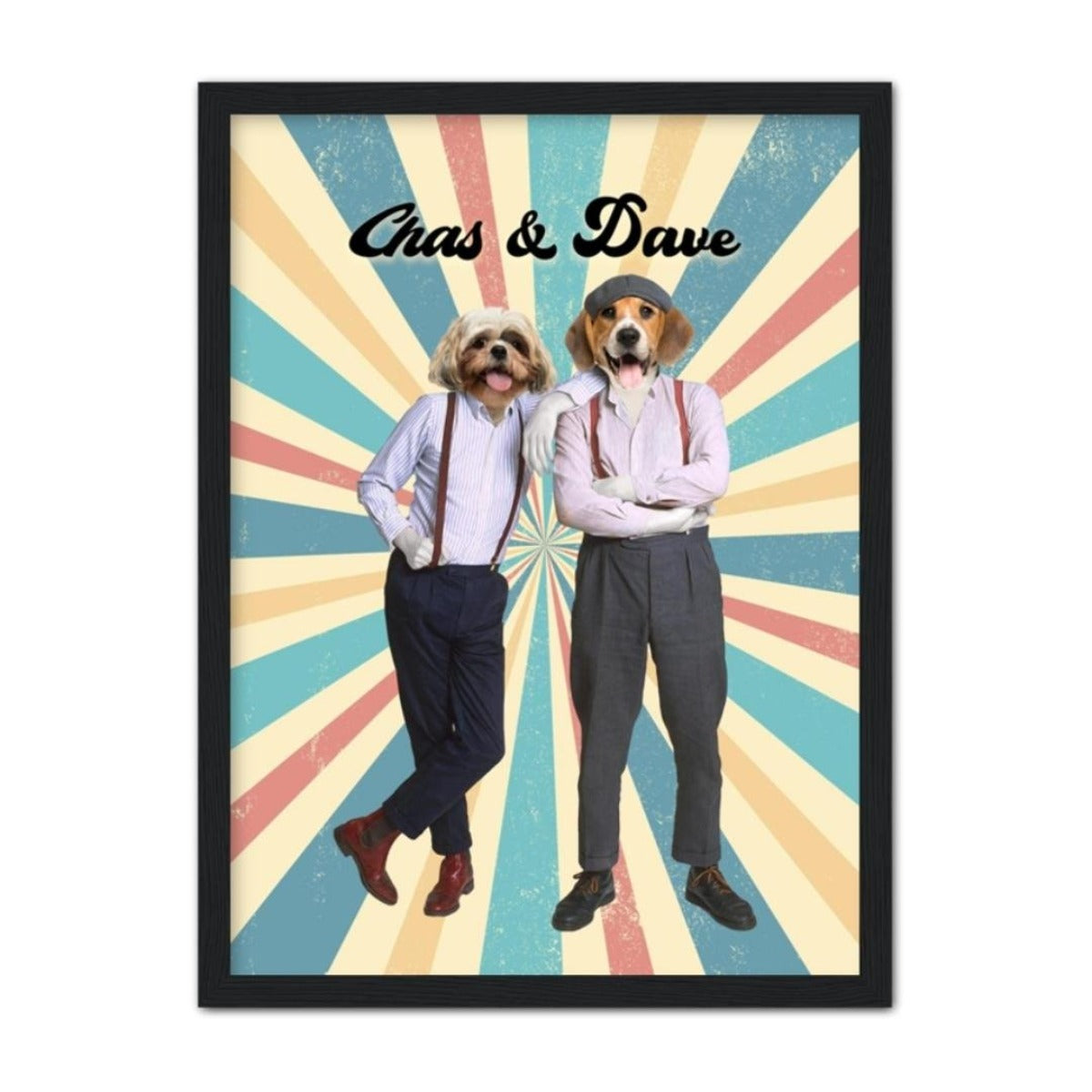 Pet Portraits | Chas & Dave: Custom Pet Portrait | Paw & Glory