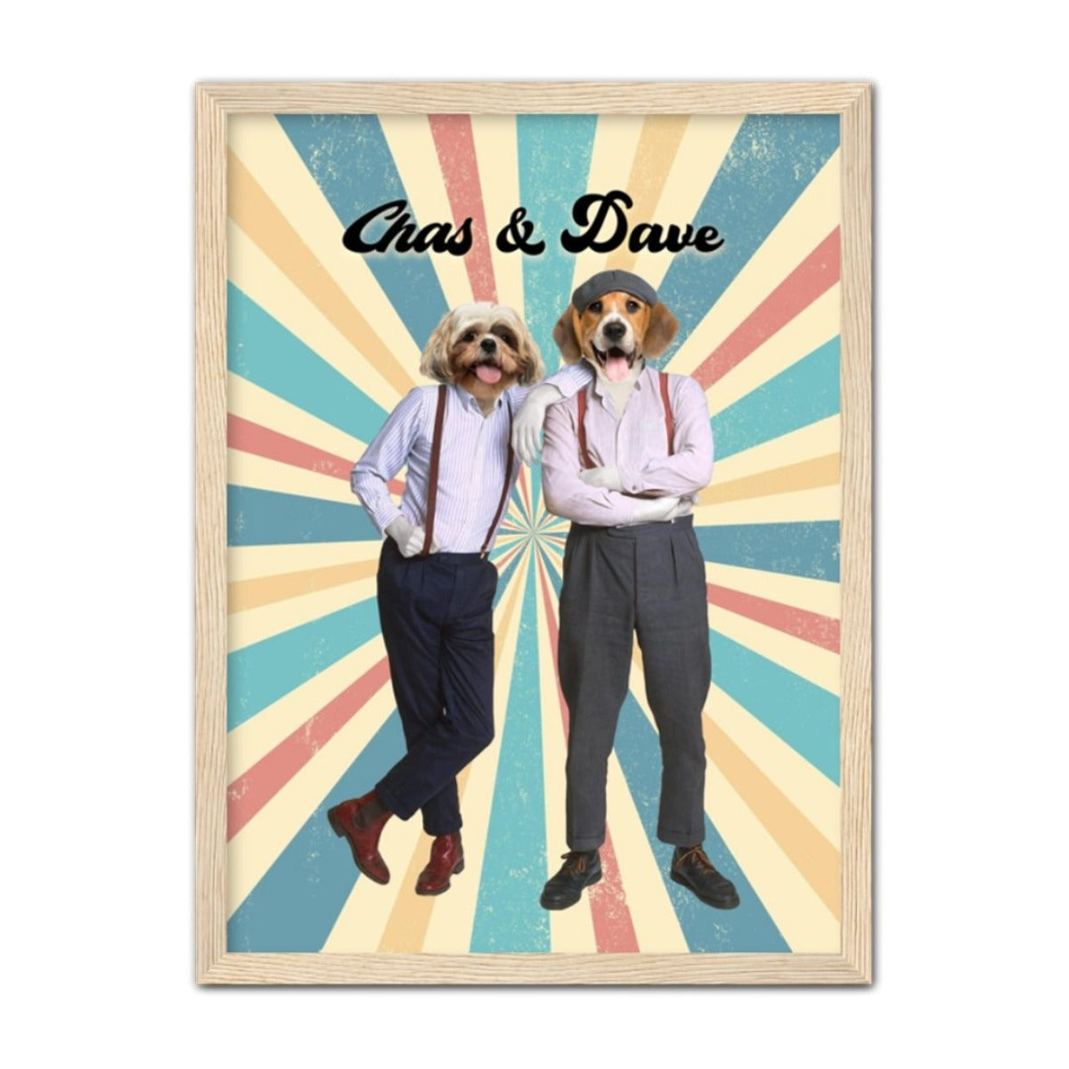Pet Portraits | Chas & Dave: Custom Pet Portrait | Paw & Glory