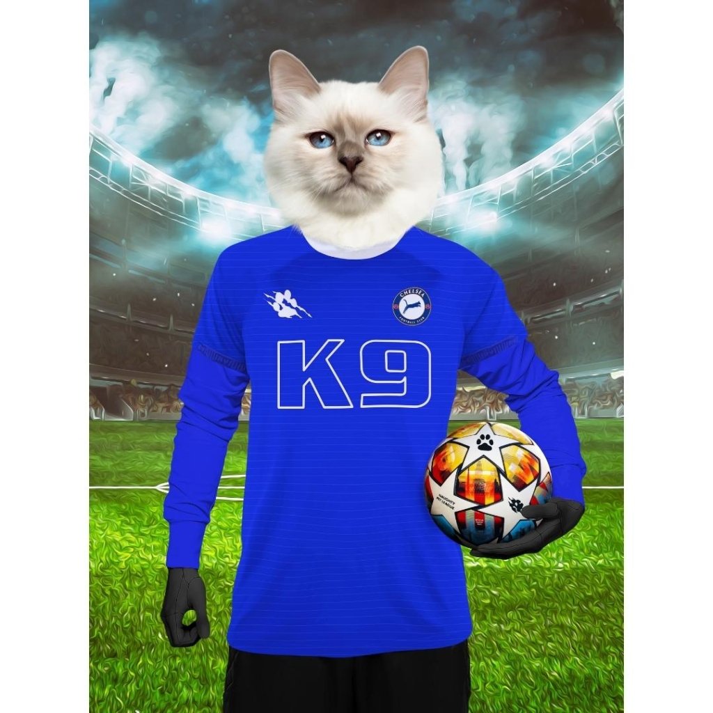 Pet Portraits | Chelsea Football Club: Custom Digital Download Pet Portrait | Paw & Glory