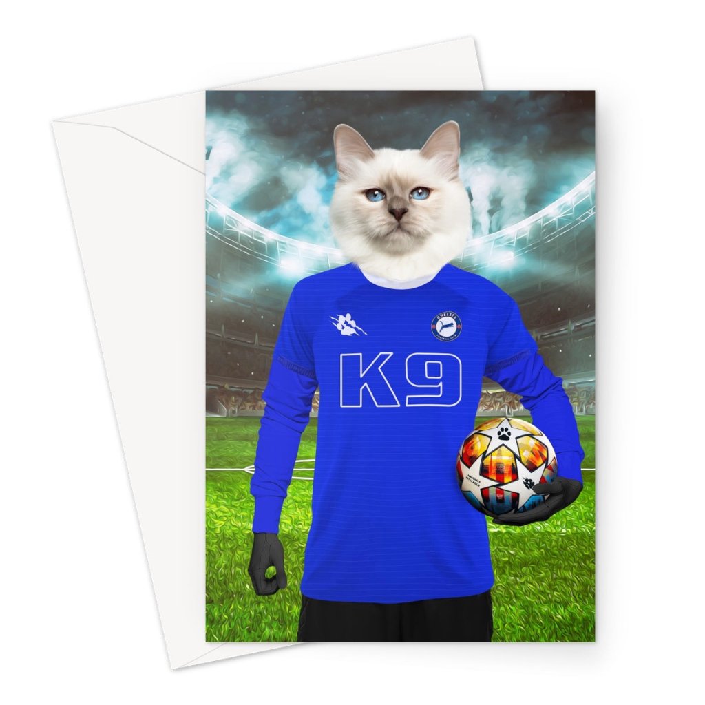 Pet Portraits | Chelsea Football Club: Custom Pet Greeting Card | Paw & Glory