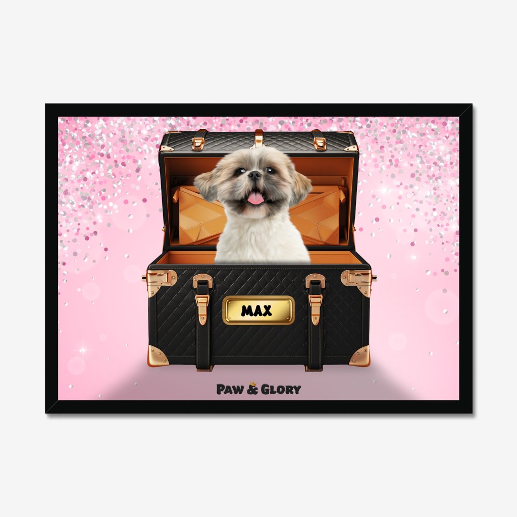 Pet Portraits | Chew-nel Luxury Trunk: Custom Pet Portrait | Paw & Glory