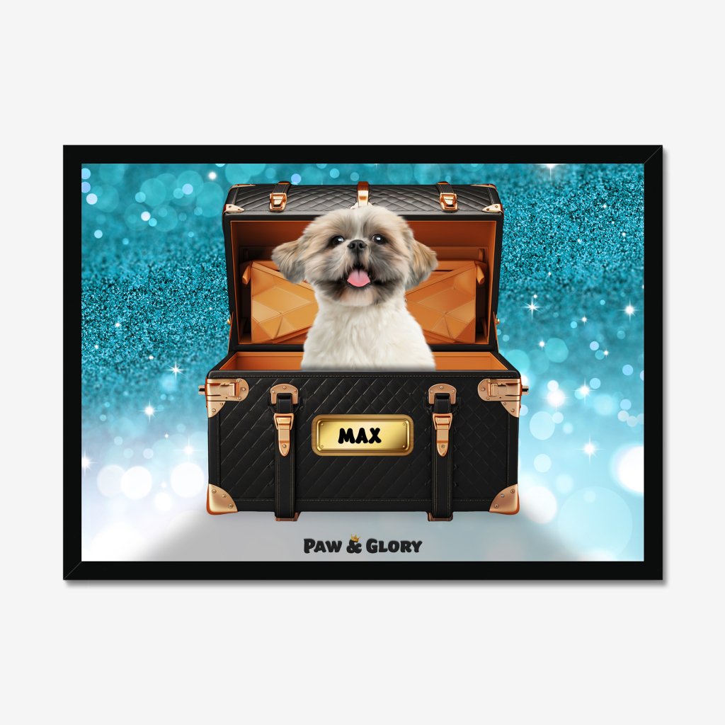 Pet Portraits | Chew-nel Luxury Trunk: Custom Pet Portrait | Paw & Glory