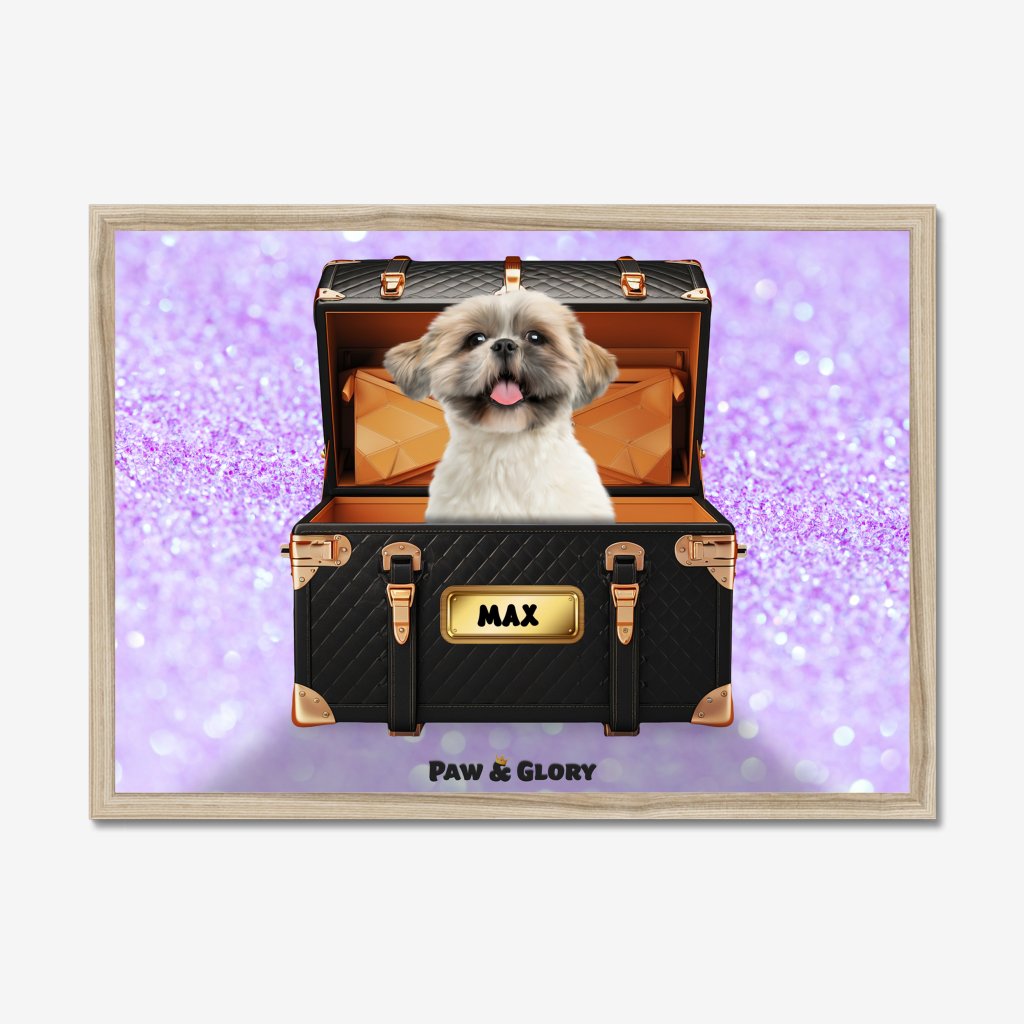 Pet Portraits | Chew-nel Luxury Trunk: Custom Pet Portrait | Paw & Glory