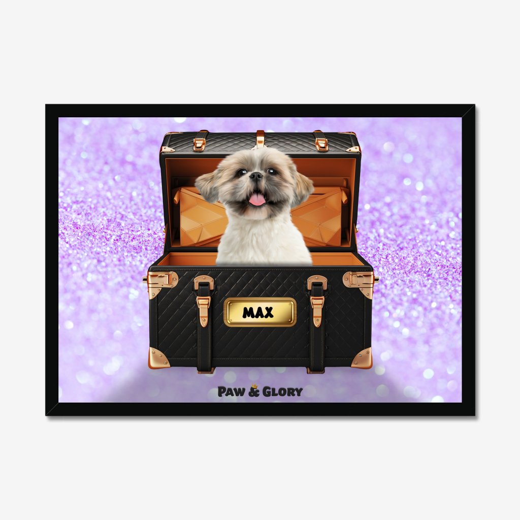 Pet Portraits | Chew-nel Luxury Trunk: Custom Pet Portrait | Paw & Glory