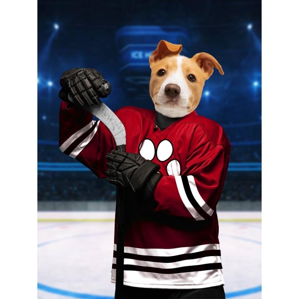 Pet Portraits | Chicago Pawhawks: Custom Digital Download Pet Portrait | Paw & Glory