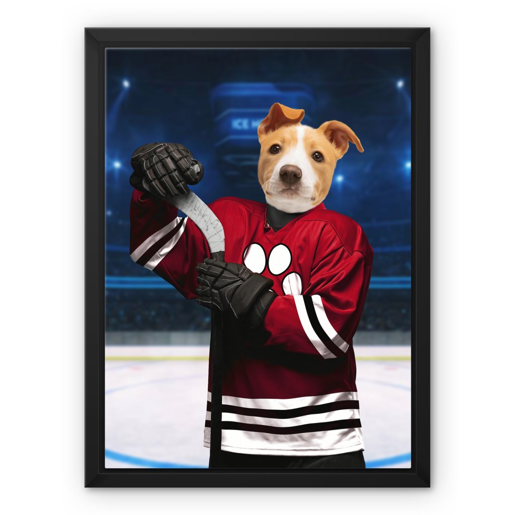 Pet Portraits | Chicago Pawhawks: Custom Pet Canvas | Paw & Glory