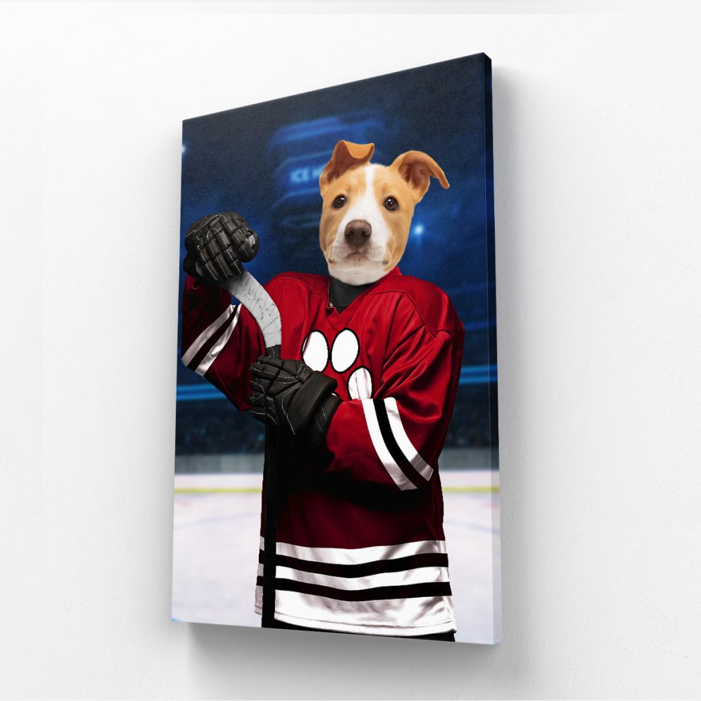 Pet Portraits | Chicago Pawhawks: Custom Pet Canvas | Paw & Glory