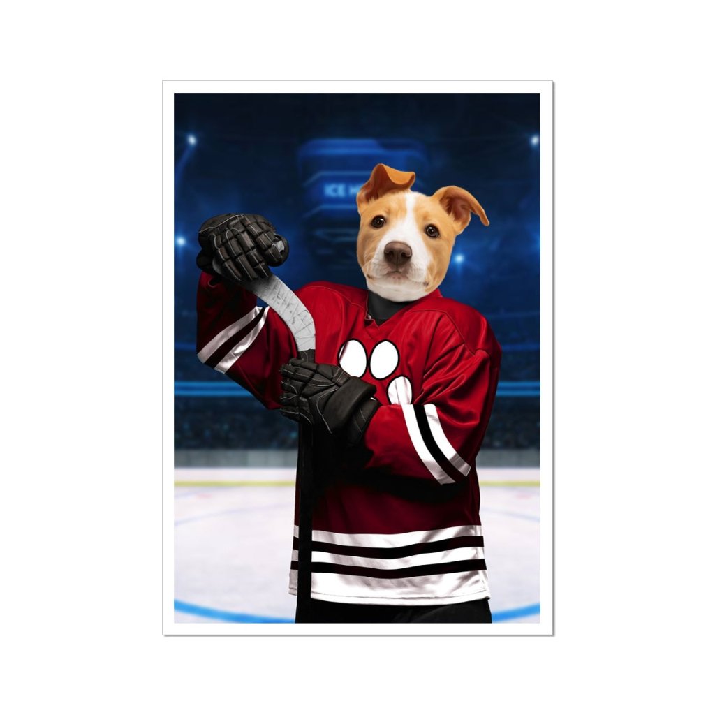 Pet Portraits | Chicago Pawhawks: Custom Pet Poster | Paw & Glory