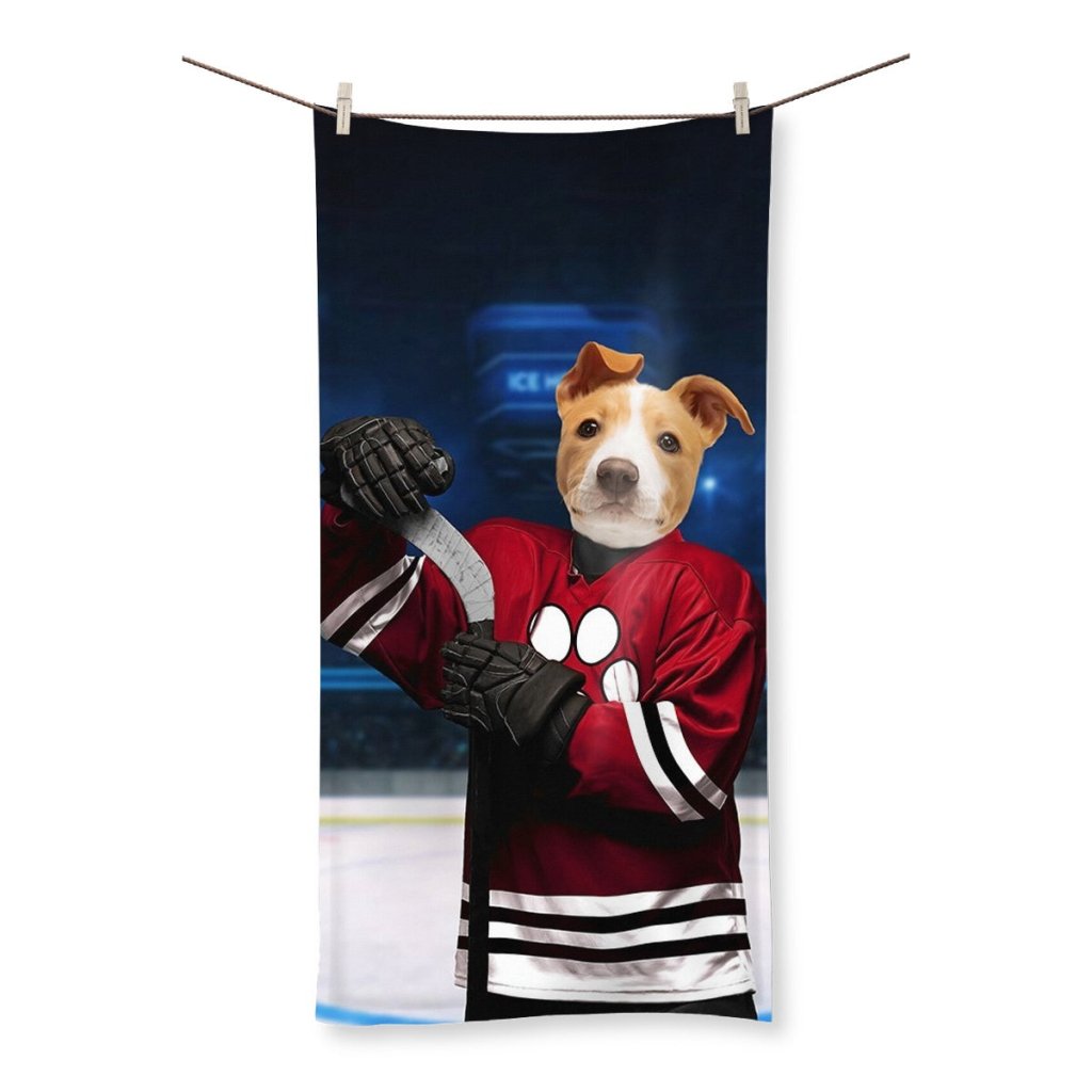 Pet Portraits | Chicago Pawhawks: Custom Pet Towel | Paw & Glory