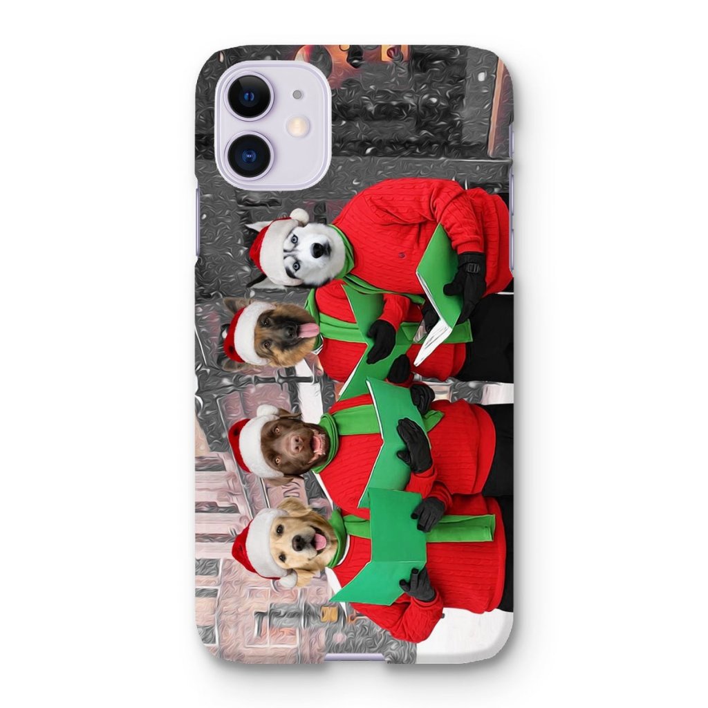 Pet Portraits | Christmas Choir: Custom Pet Phone Case | Paw & Glory