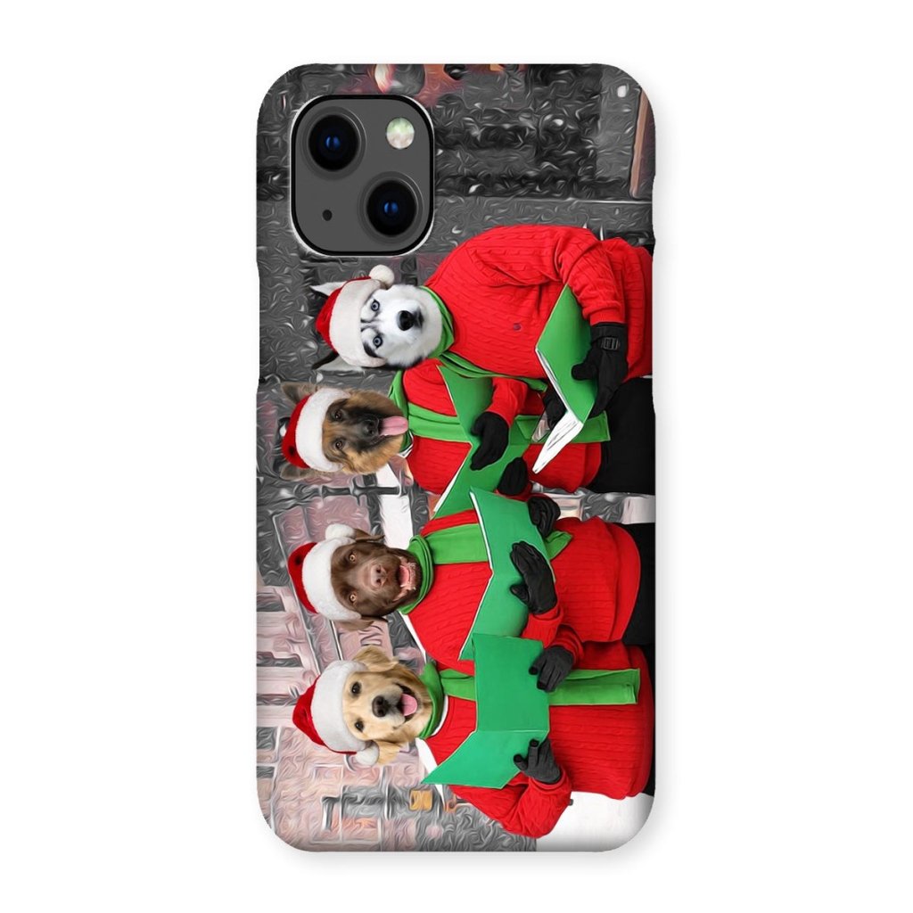 Pet Portraits | Christmas Choir: Custom Pet Phone Case | Paw & Glory
