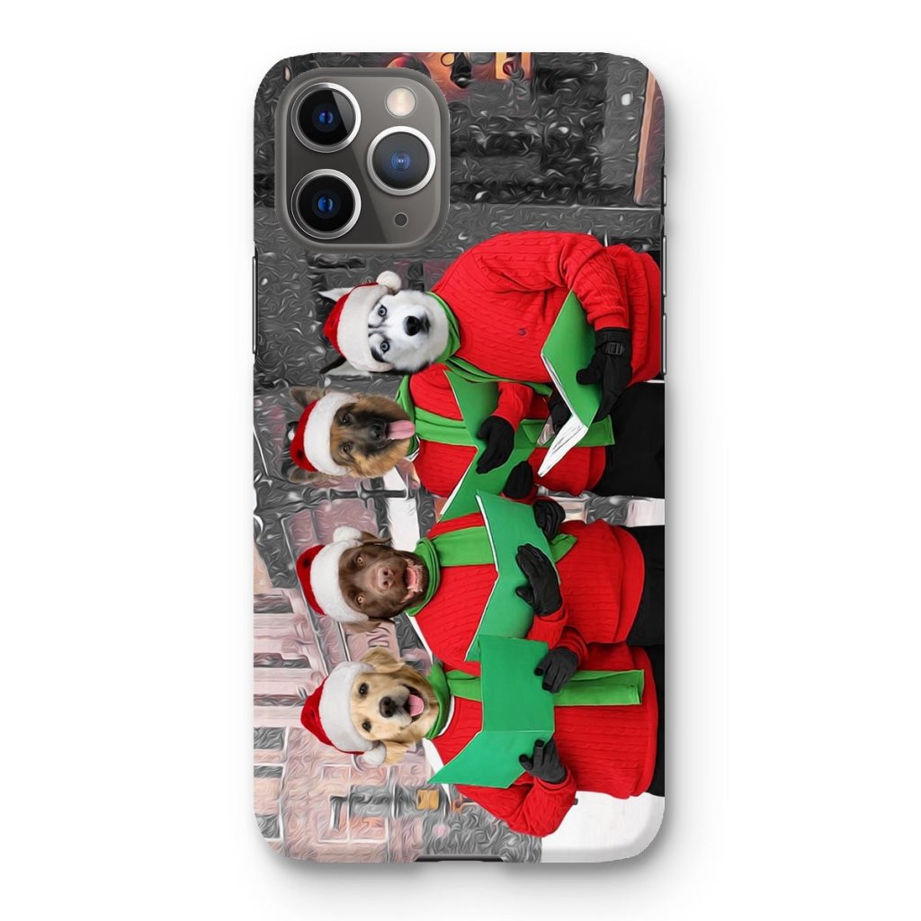 Pet Portraits | Christmas Choir: Custom Pet Phone Case | Paw & Glory
