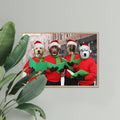 Christmas Choir: Custom Pet Portrait