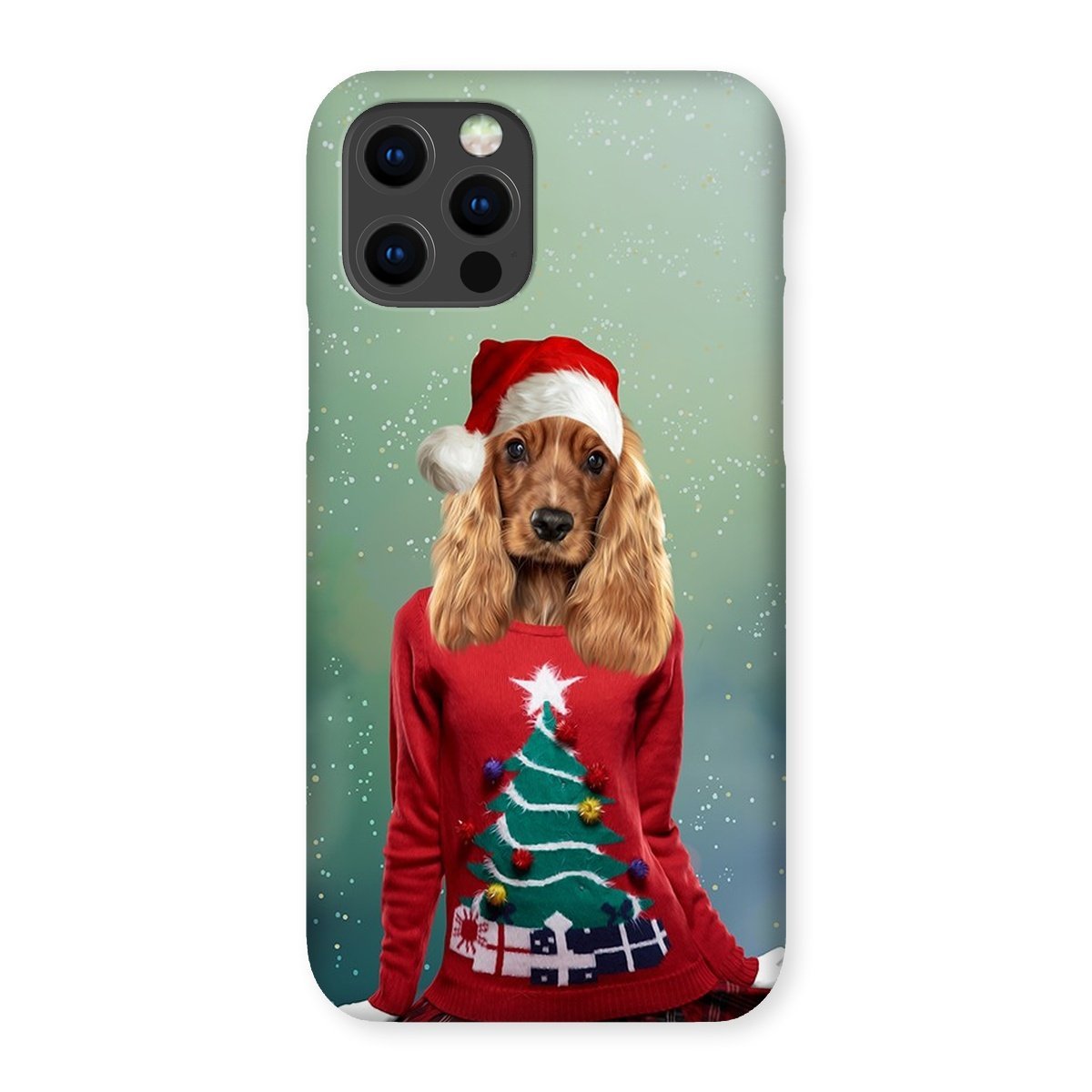 Pet Portraits | Christmas Jumper Chick: Custom Pet Phone Case | Paw & Glory