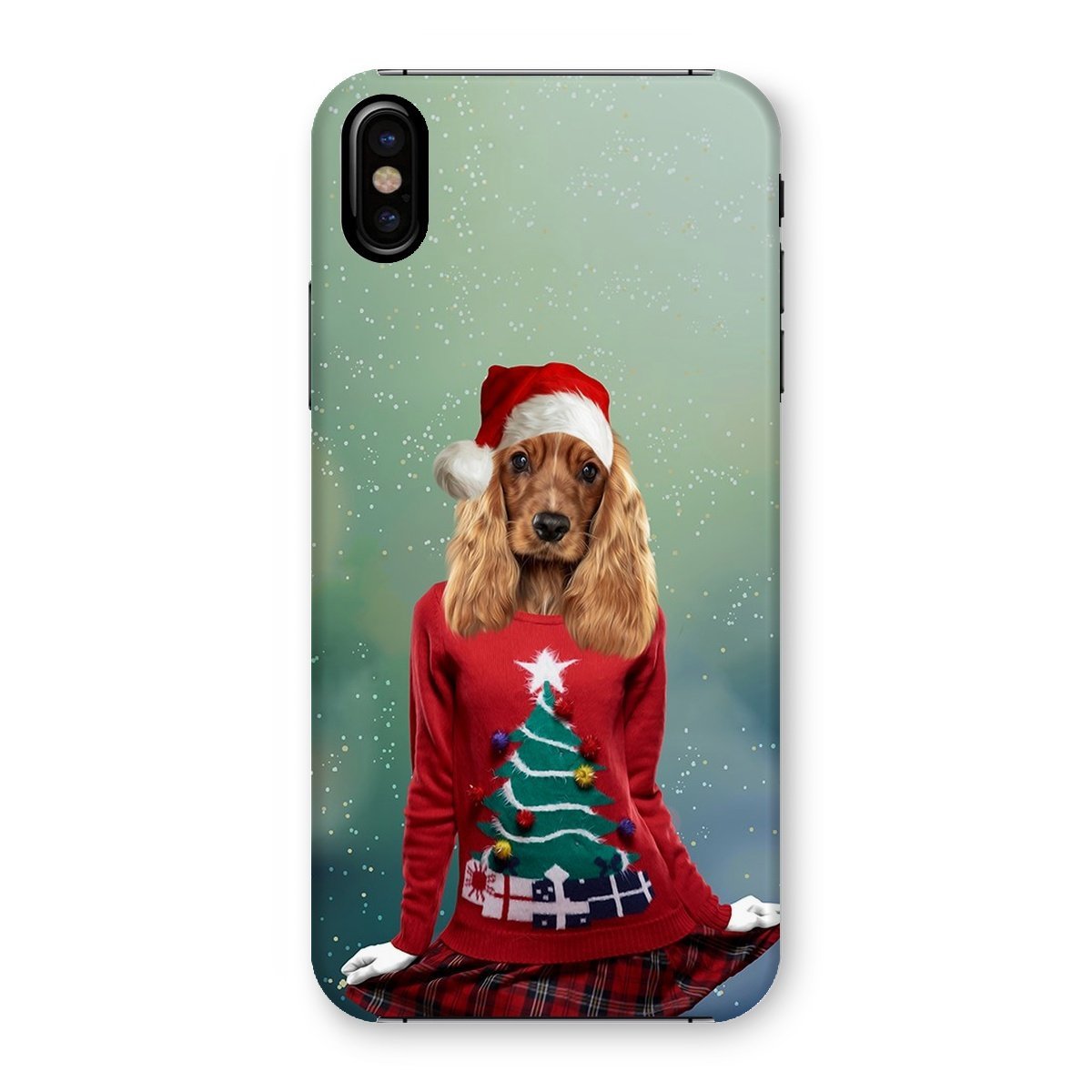 Pet Portraits | Christmas Jumper Chick: Custom Pet Phone Case | Paw & Glory