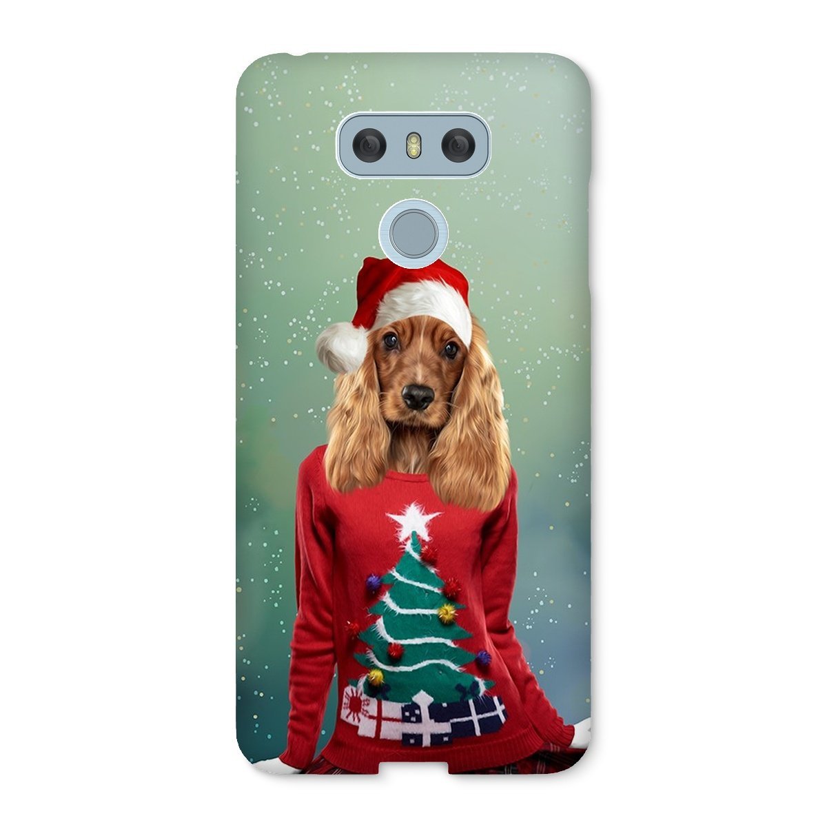 Pet Portraits | Christmas Jumper Chick: Custom Pet Phone Case | Paw & Glory