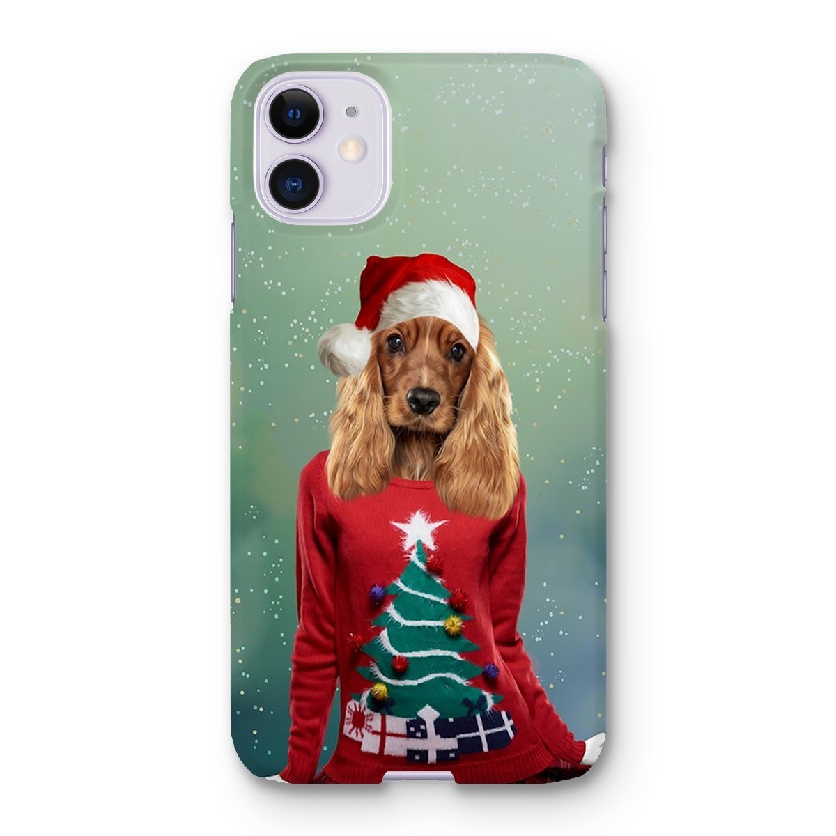 Pet Portraits | Christmas Jumper Chick: Custom Pet Phone Case | Paw & Glory