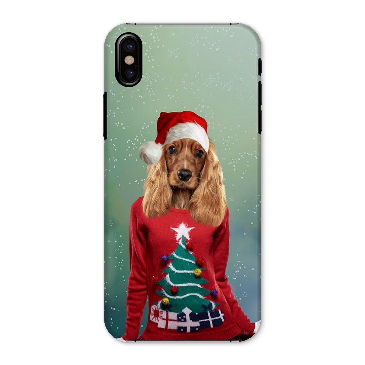 Pet Portraits | Christmas Jumper Chick: Custom Pet Phone Case | Paw & Glory