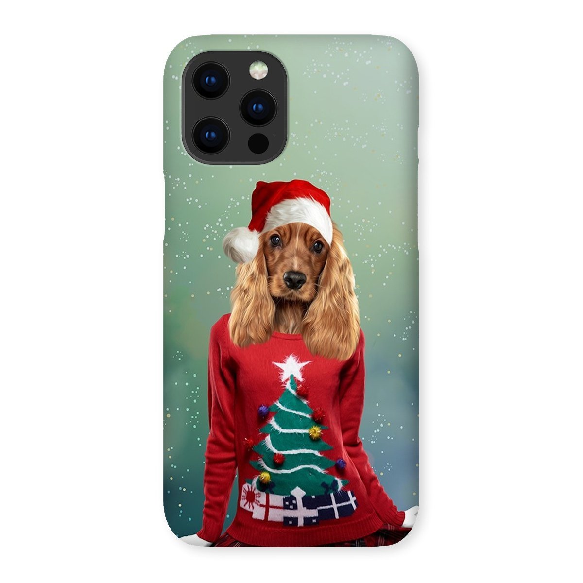 Pet Portraits | Christmas Jumper Chick: Custom Pet Phone Case | Paw & Glory