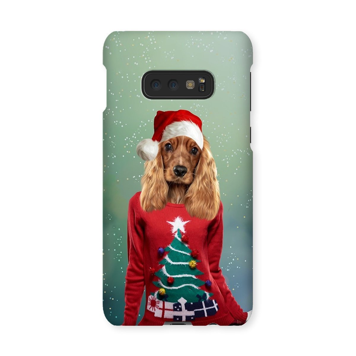 Pet Portraits | Christmas Jumper Chick: Custom Pet Phone Case | Paw & Glory
