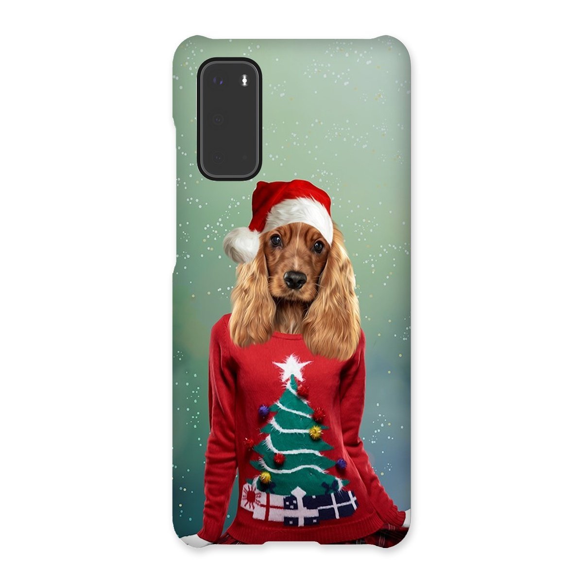 Pet Portraits | Christmas Jumper Chick: Custom Pet Phone Case | Paw & Glory