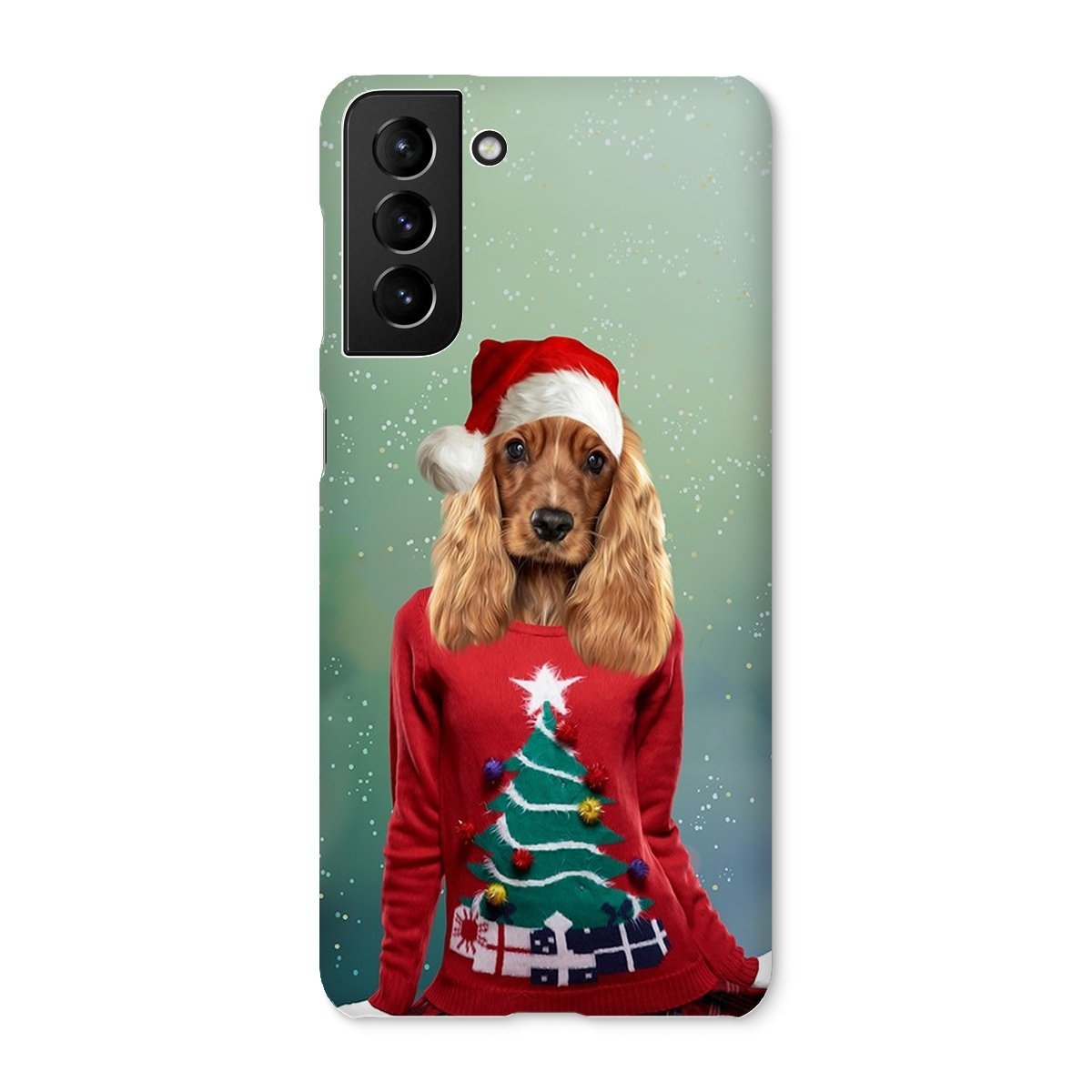 Pet Portraits | Christmas Jumper Chick: Custom Pet Phone Case | Paw & Glory