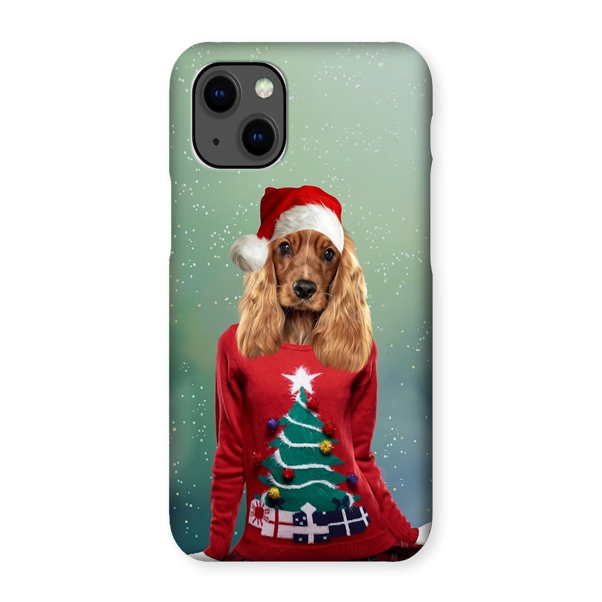 Pet Portraits | Christmas Jumper Chick: Custom Pet Phone Case | Paw & Glory
