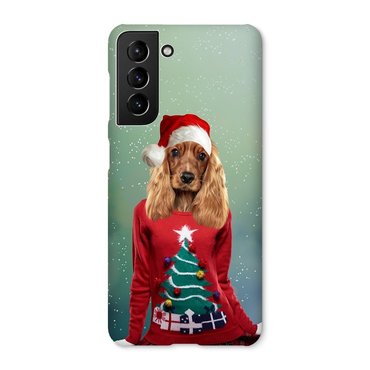Pet Portraits | Christmas Jumper Chick: Custom Pet Phone Case | Paw & Glory
