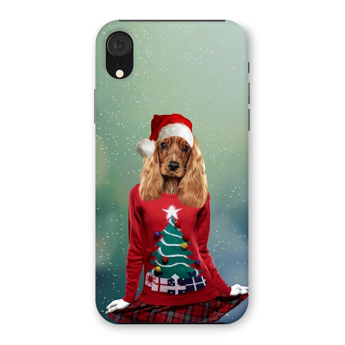 Pet Portraits | Christmas Jumper Chick: Custom Pet Phone Case | Paw & Glory